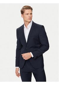 Hugo Garnitur 50450994 Granatowy Extra Slim Fit. Kolor: niebieski. Materiał: wełna #9