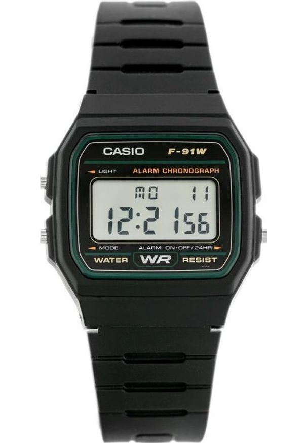 Zegarek Casio Zegarek Męski CASIO F-91W-3DG uniwersalny