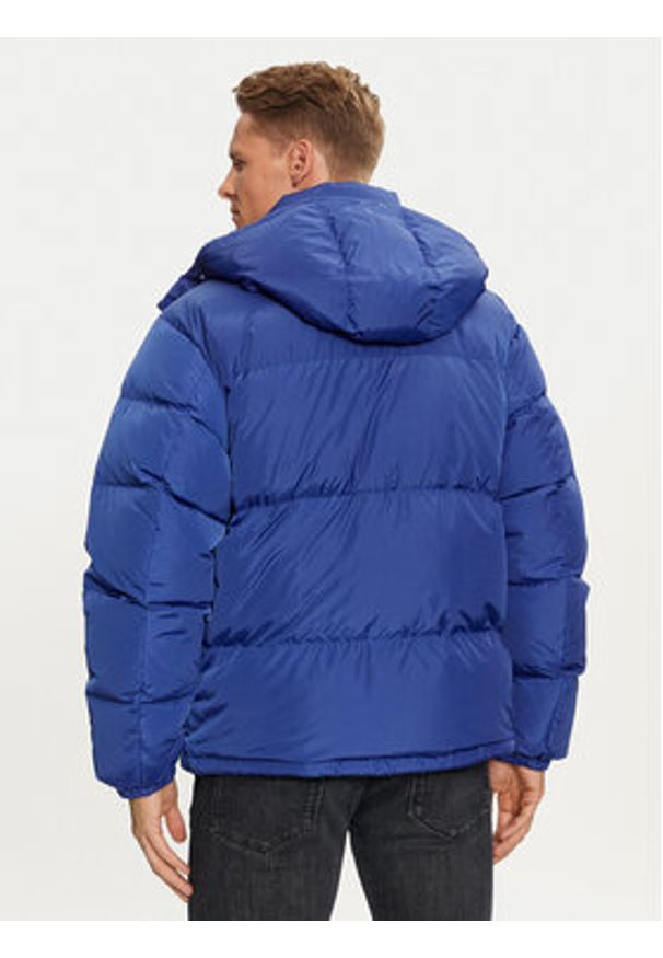 Tommy Jeans Kurtka puchowa Alaska DM0DM19537 Niebieski Loose Fit. Kolor: niebieski. Materiał: syntetyk