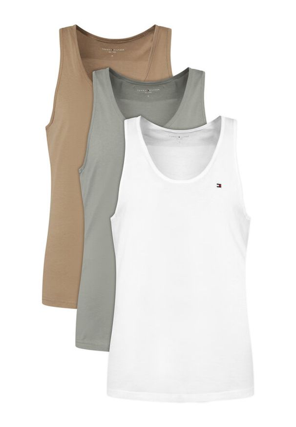 TOMMY HILFIGER - Tommy Hilfiger Komplet tank topów UM0UM03867 Kolorowy Slim Fit. Materiał: bawełna. Wzór: kolorowy