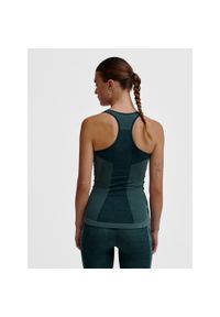 Damski bezszwowy tank top Hummel Clea. Kolor: zielony. Sport: fitness