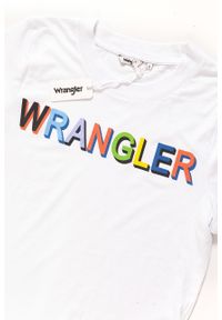 Wrangler - WRANGLER T SHIRT DAMSKI T-SHIRTS 80´S TEE WHITE W7010EV12 112130877. Wzór: kolorowy, nadruk #6