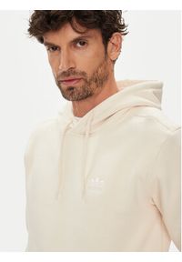 Adidas - adidas Bluza Trefoil Essentials HZ3598 Écru Regular Fit. Kolor: kremowy. Materiał: syntetyk, bawełna #5