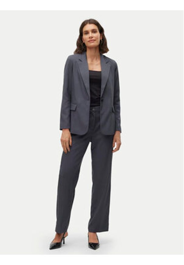 Vero Moda Marynarka Rita 10301699 Szary Loose Fit. Kolor: szary. Materiał: syntetyk