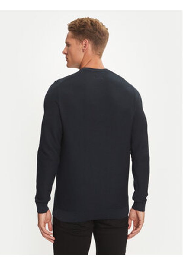 Mustang Sweter Elliot 1014688 Granatowy Regular Fit. Kolor: niebieski. Materiał: bawełna