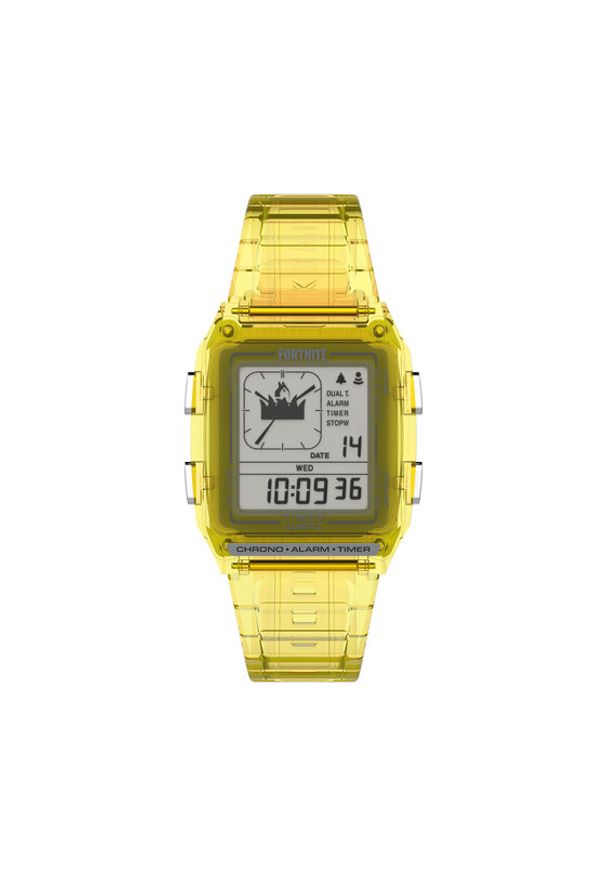 Timex Zegarek Q Timex Lca X Fortnite® Chronograph TW2W96600 Żółty. Kolor: żółty