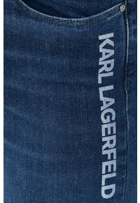 Karl Lagerfeld jeansy damskie medium waist. Kolor: niebieski #3