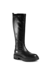 Geox Oficerki D Iridea C D04HRC 05443 C9999 Czarny. Kolor: czarny. Materiał: skóra #6