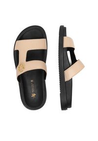 Beverly Hills Polo Club Klapki EO-WI16-SERDINIA-04 Beżowy. Kolor: beżowy. Materiał: skóra #5