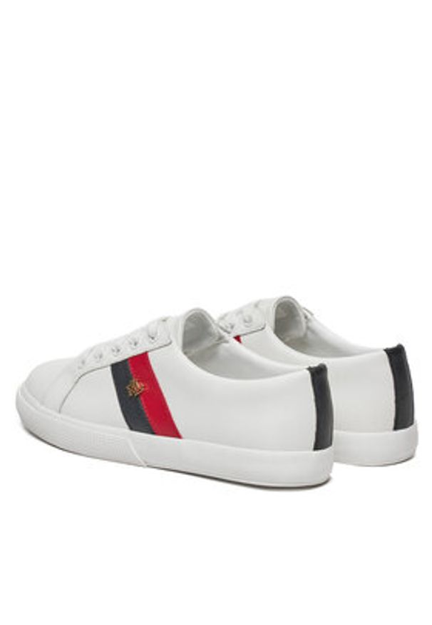 Lauren Ralph Lauren - LAUREN RALPH LAUREN Sneakersy Janson II 802925365006 Biały. Kolor: biały. Materiał: skóra