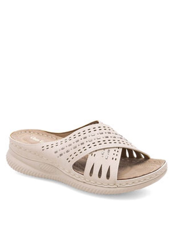 Clara Barson Klapki WYL05010-08 Beżowy. Kolor: beżowy. Materiał: syntetyk