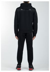 Emporio Armani - EMPORIO ARMANI Spodnie dresowe męskie. Kolor: czarny. Materiał: dresówka. Wzór: nadruk #2