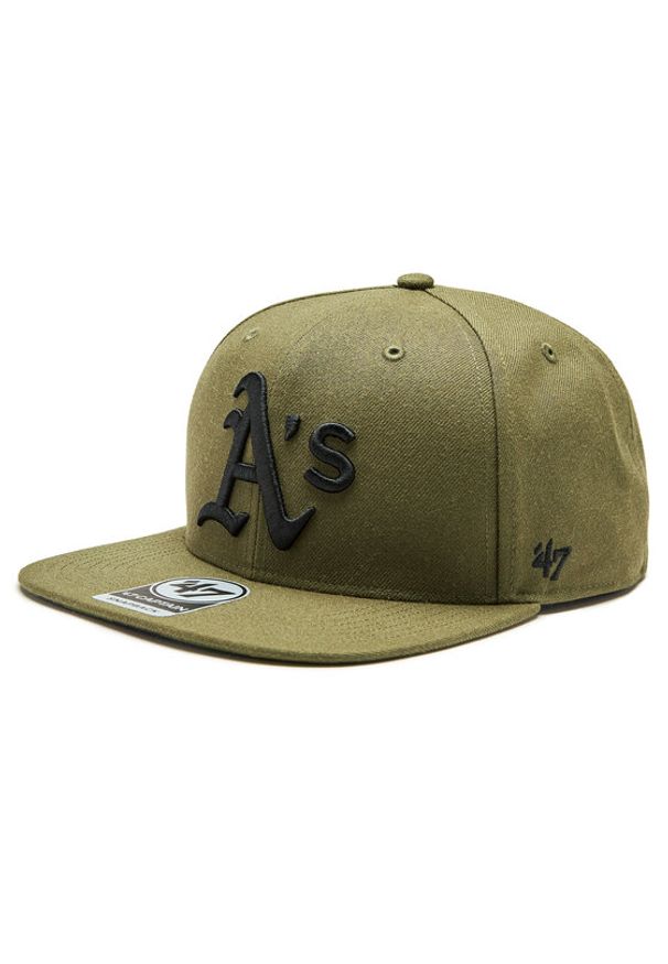 47 Brand Czapka z daszkiem MLB Oakland Athletics Ballpark Camo 47 CAPTAIN B-BCAMO18WBP-SW Zielony. Kolor: zielony. Materiał: materiał