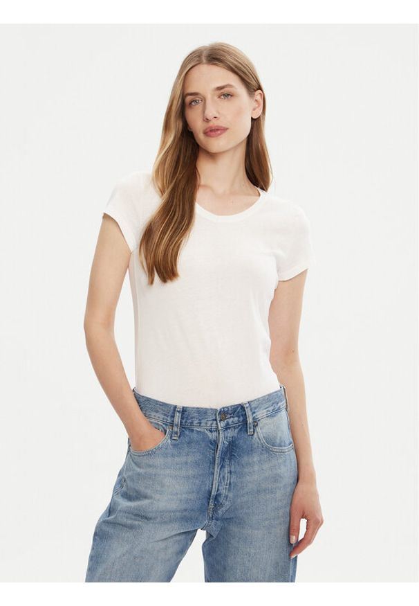 G-Star RAW - G-Star Raw T-Shirt Eyben D24533-4107 Biały Slim Fit. Kolor: biały. Materiał: bawełna