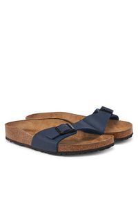 Birkenstock Klapki Madrid Birko-Flor 1029797 Czarny. Kolor: czarny. Materiał: skóra