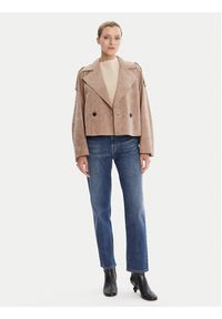 Weekend Max Mara Kurtka skórzana Maga 2525446061 Brązowy Regular Fit. Kolor: brązowy. Materiał: skóra #3
