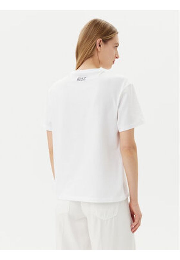 EA7 Emporio Armani T-Shirt 7W000491 AF12957 U0002 Biały Regular Fit. Kolor: biały. Materiał: bawełna