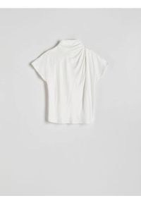 Reserved - Bluzka z wiskozy - złamana biel. Materiał: wiskoza