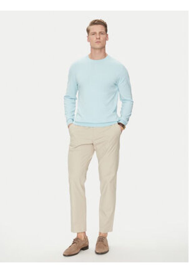 Marciano Guess Sweter 5GHR02 5861Z Niebieski Regular Fit. Kolor: niebieski. Materiał: jedwab