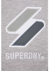 Superdry Bluza męska kolor szary z aplikacją. Kolor: szary. Wzór: aplikacja #3