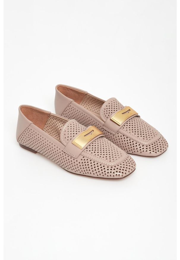 Liu Jo - Mokasyny damskie skórzane LIU JO. Materiał: skóra