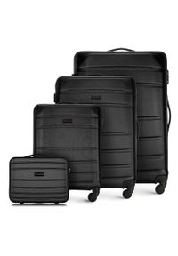 Wittchen - Komplet walizek z ABS-u żłobionych. Kolor: czarny #1
