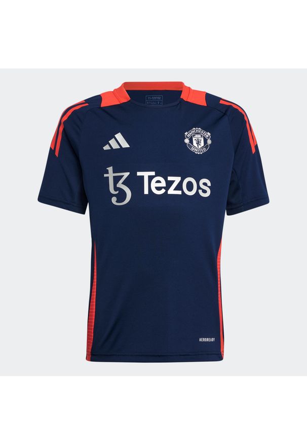 Adidas - Koszulka piłkarska treningowa dla dzieci ADIDAS Manchester United 24/25. Sport: piłka nożna