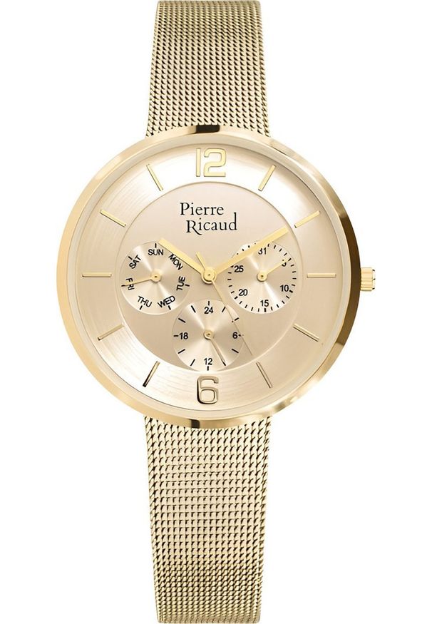 Zegarek Pierre Ricaud Zegarek damski Pierre Ricaud P22023.1151QF złoty. Kolor: złoty