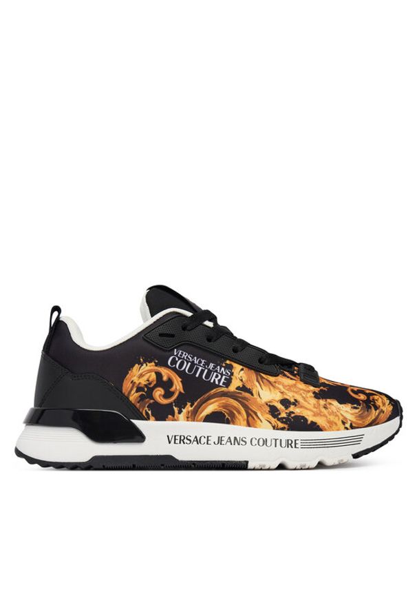 Versace Jeans Couture Sneakersy 80VA3SAA ZSE00 Czarny. Kolor: czarny. Materiał: materiał