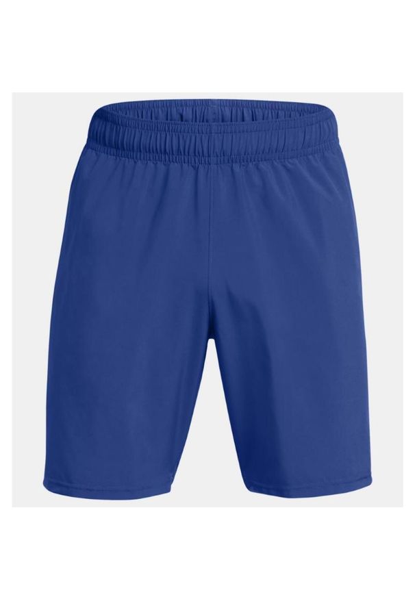 Spodenki treningowe męskie Under Armour Woven Wordmark. Kolor: wielokolorowy, niebieski