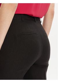 Marella Spodnie materiałowe Muschio 2413131272 Czarny Regular Fit. Kolor: czarny. Materiał: len #2