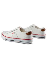 Białe Trampki Damskie Lee Cooper Stylowe Obuwie. Okazja: na co dzień. Kolor: biały. Materiał: materiał. Styl: elegancki
