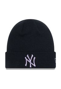 Czapka New Era New York Yankees League Essential 60364354 - czarna. Kolor: czarny. Materiał: dzianina, akryl. Wzór: aplikacja. Sezon: zima. Styl: casual, klasyczny #1