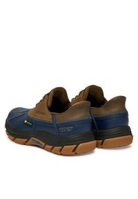 skechers - Skechers Półbuty Respected - Tanzier 256002/NVTN Kolorowy. Materiał: skóra. Wzór: kolorowy #2