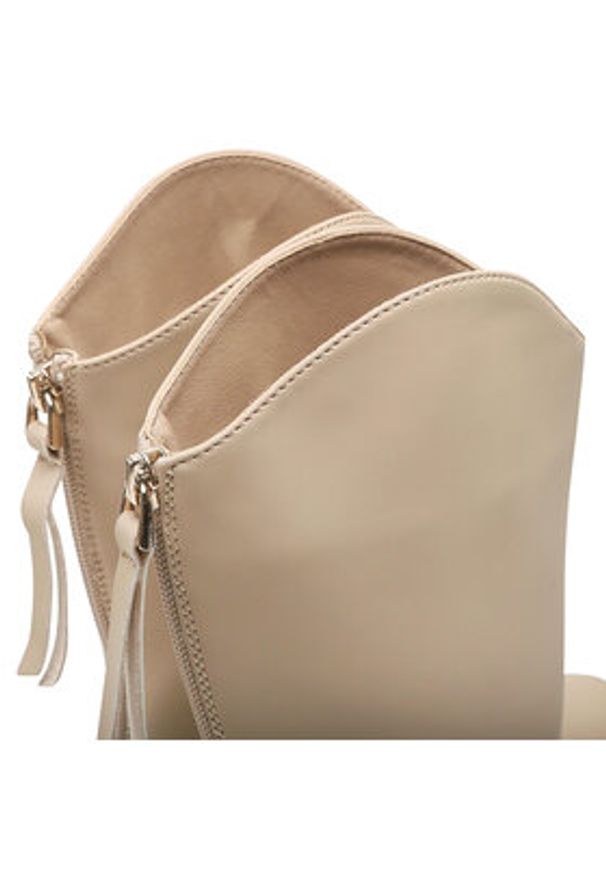 DeeZee Botki WS2601-01 Beżowy. Kolor: beżowy