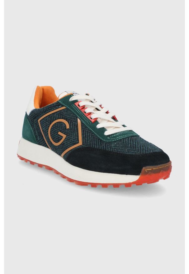 GANT - Gant - Buty Garold. Nosek buta: okrągły. Zapięcie: sznurówki. Kolor: zielony. Materiał: włókno