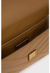Tory Burch torebka skórzana kolor beżowy. Kolor: beżowy. Materiał: skórzane #4
