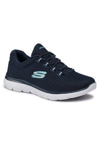 skechers - Skechers Sneakersy Quick Lapse 12985/NVLB Granatowy. Kolor: niebieski. Materiał: materiał #7