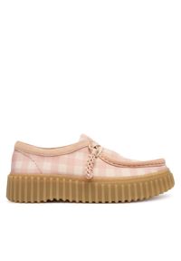 Clarks Półbuty Torhill Bee 26186298 Różowy. Kolor: różowy. Materiał: materiał #1
