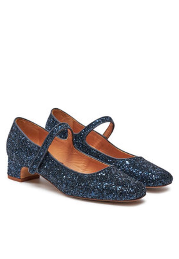 BALAGAN - Balagan Baleriny Dora Granatowy. Kolor: niebieski. Materiał: skóra