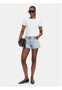 Patrizia Pepe T-Shirt 2M4522/J407-W146 Biały Slim Fit. Kolor: biały. Materiał: bawełna #3