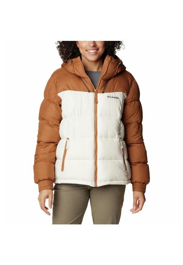 columbia - Kurtka Turystyczna Puchowa Damska Columbia Pike Lake II Insulated Jacket. Kolor: brązowy. Materiał: puch. Sport: turystyka piesza