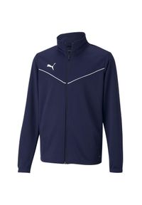 Puma - Dziecięca/niemowlęca Poliestrowa Kurtka Treningowa TeamRISE. Kolor: niebieski. Materiał: poliester #1