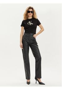 Calvin Klein Jeans T-Shirt Meta Baby J20J223165 Czarny Regular Fit. Kolor: czarny. Materiał: bawełna #2