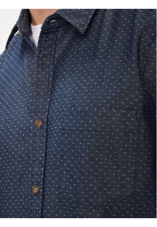 Mustang Koszula Darien 1014772 Niebieski Regular Fit. Kolor: niebieski. Materiał: bawełna