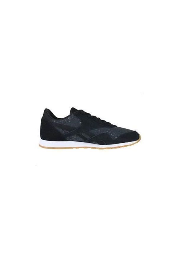 Buty do chodzenia damskie Reebok CL Nylon Slim Txt L. Zapięcie: sznurówki. Kolor: czarny. Materiał: materiał, skóra, tkanina, syntetyk. Szerokość cholewki: normalna. Model: Reebok Nylon. Sport: turystyka piesza