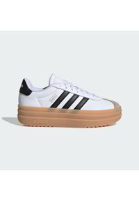Adidas - Buty VL Court Bold Lifestyle Kids. Okazja: na co dzień. Kolor: biały, wielokolorowy, beżowy, czarny. Materiał: materiał