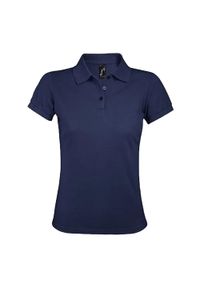 SOL'S - Damska Koszulka Polo Prime. Typ kołnierza: polo. Kolor: niebieski