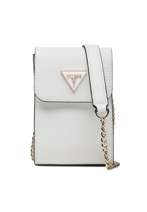 Torebka Guess Noelle HWZG78 79810 WHI. Kolor: biały. Materiał: skórzane