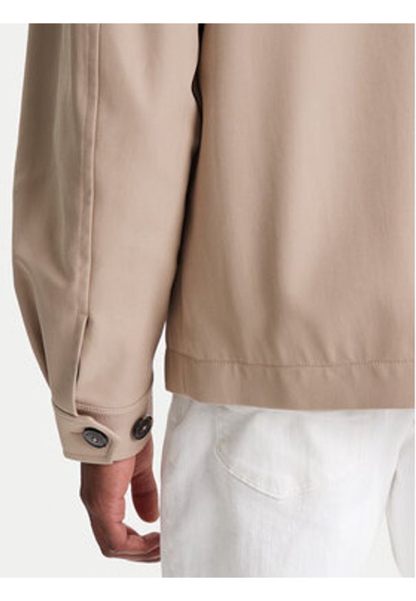 TOMMY HILFIGER - Tommy Hilfiger Kurtka przejściowa F1 Movie Mechanics MW0MW41370 Beżowy Regular Fit. Kolor: beżowy. Materiał: bawełna